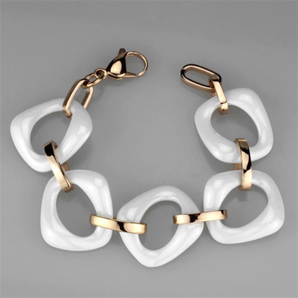 Chunky White Gold Bracelet