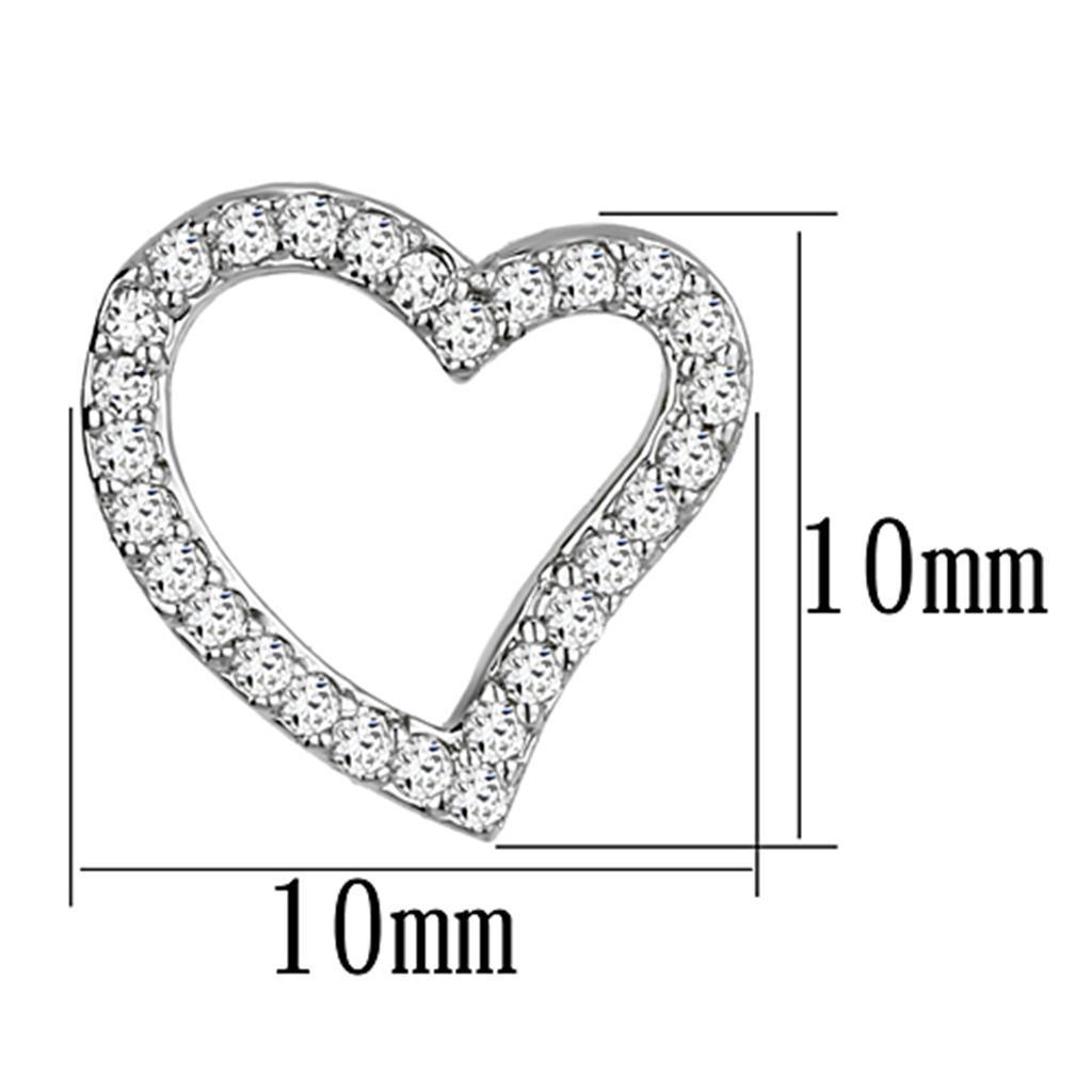 Diamond Heart Earrings