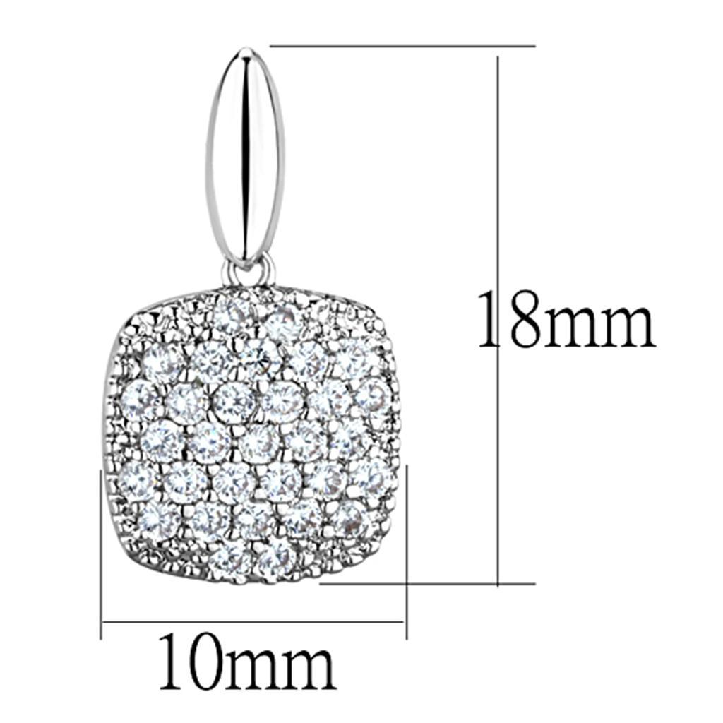 White Diamond Earrings