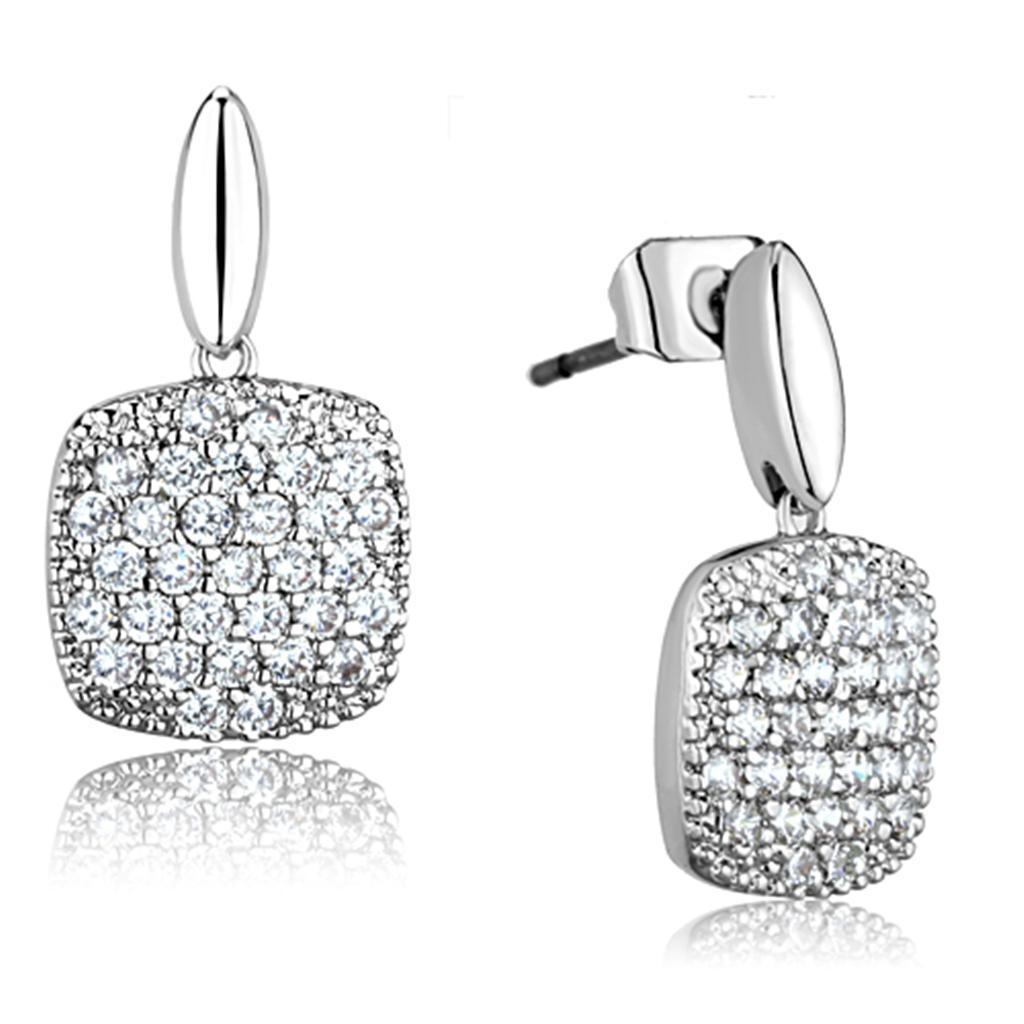 White Diamond Earrings