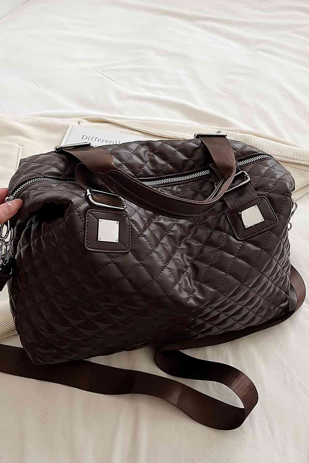 Block Broad Leather Handbag