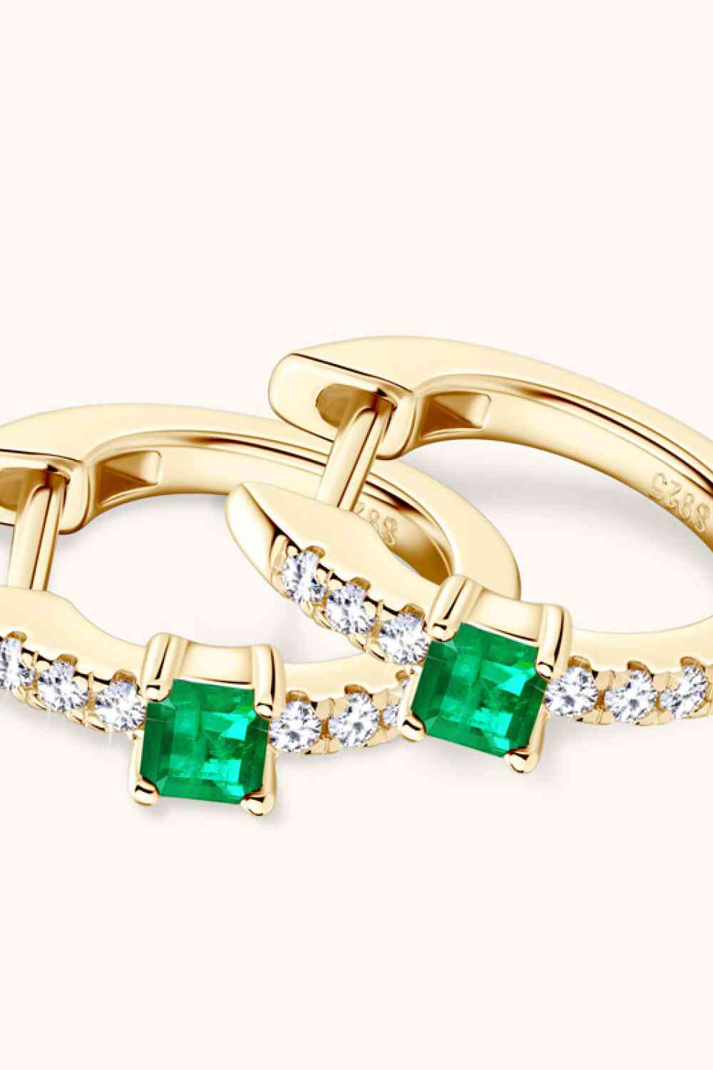Diamond Emerald Earrings