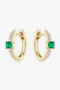 Diamond Emerald Earrings