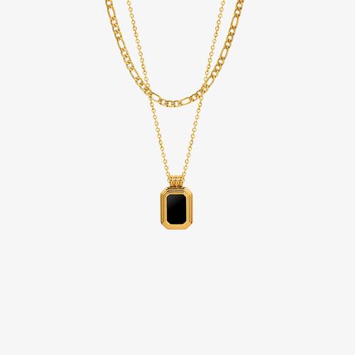 Gold- Black Necklace