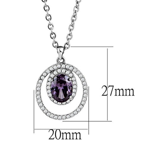 Amethyst Pendant Necklace