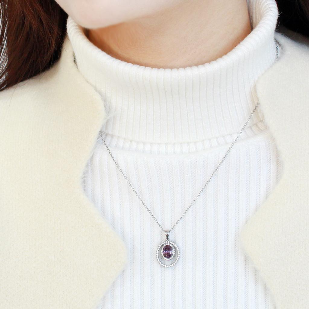 Amethyst Pendant Necklace