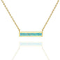 Opal Bar Necklace 18"