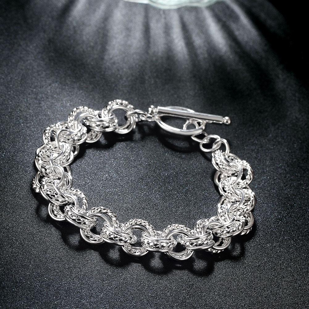 Silver Knot Clasp Bracelet