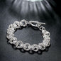 Silver Knot Clasp Bracelet
