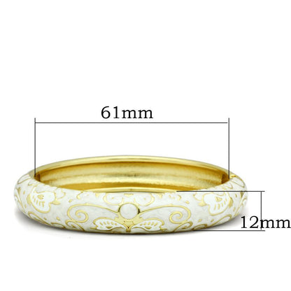 Flash Gold White Bangle