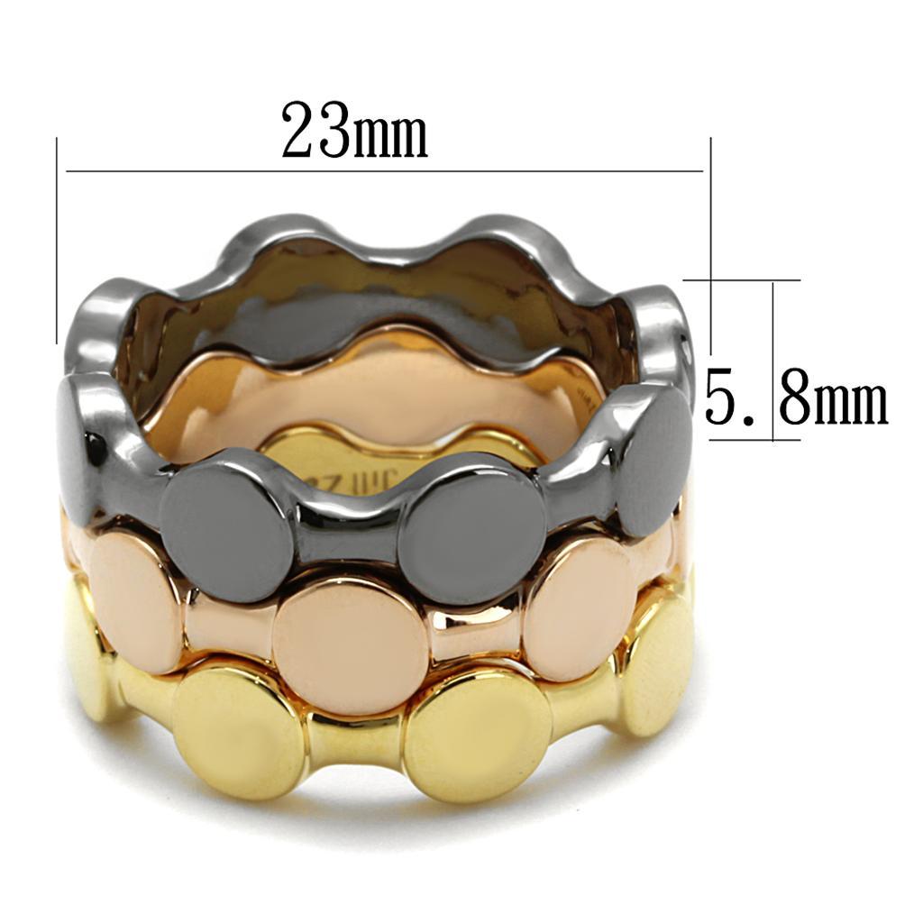 Tricolor Brass Ring