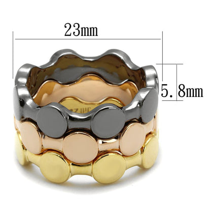 Tricolor Brass Ring