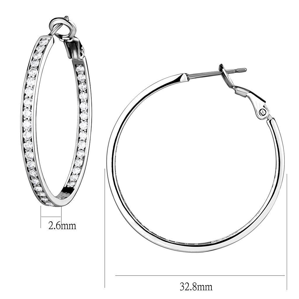 Diamond Hoop  Earrings