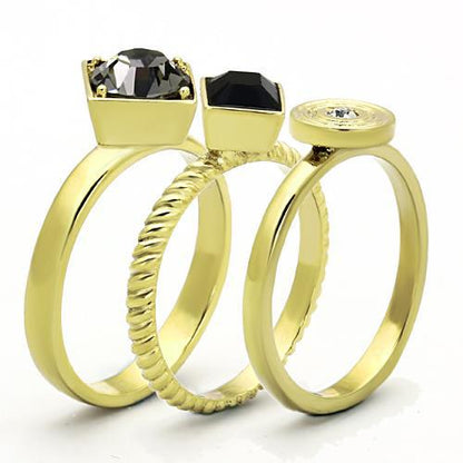 Gold Design Three-set Ring