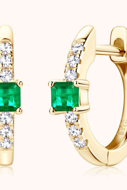 Diamond Emerald Earrings