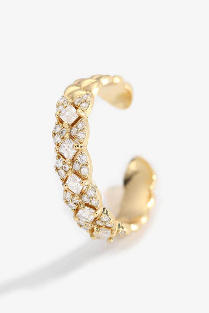 18K Gold Open Diamond Ring