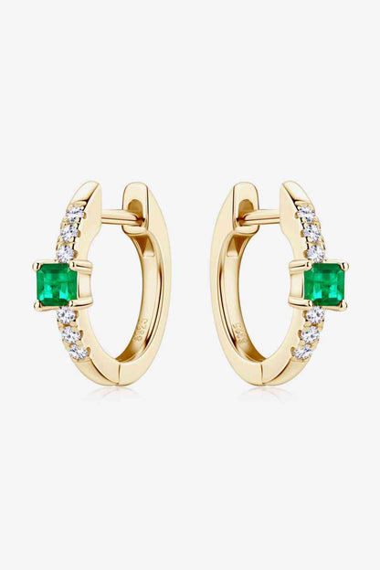 Diamond Emerald Earrings