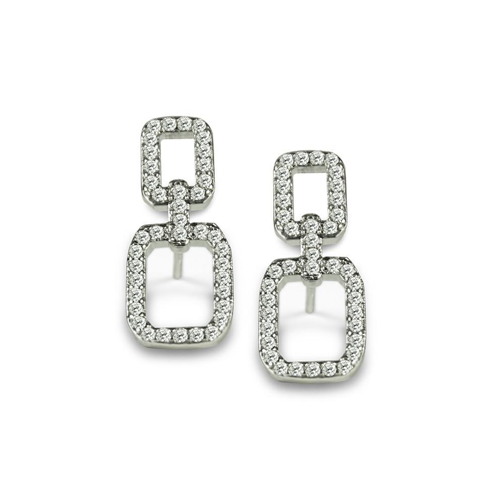 Diamond Square Earrings