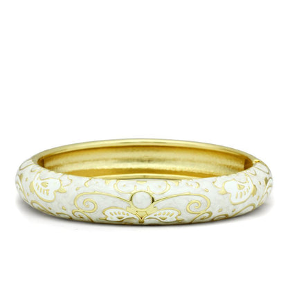 Flash Gold White Bangle