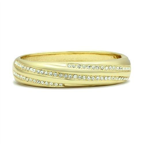 Gold White Metal Bangle
