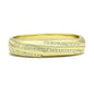 Gold White Metal Bangle