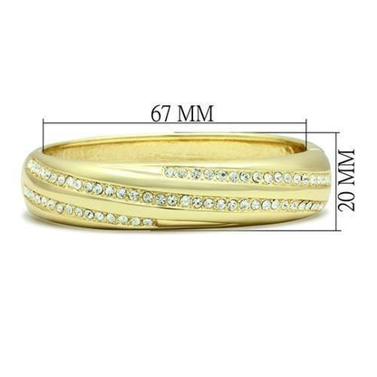 Gold White Metal Bangle