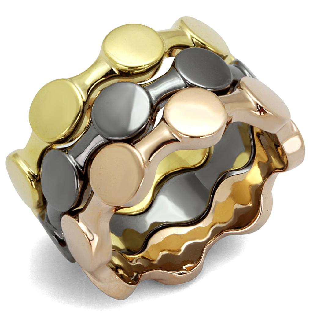 Tricolor Brass Ring