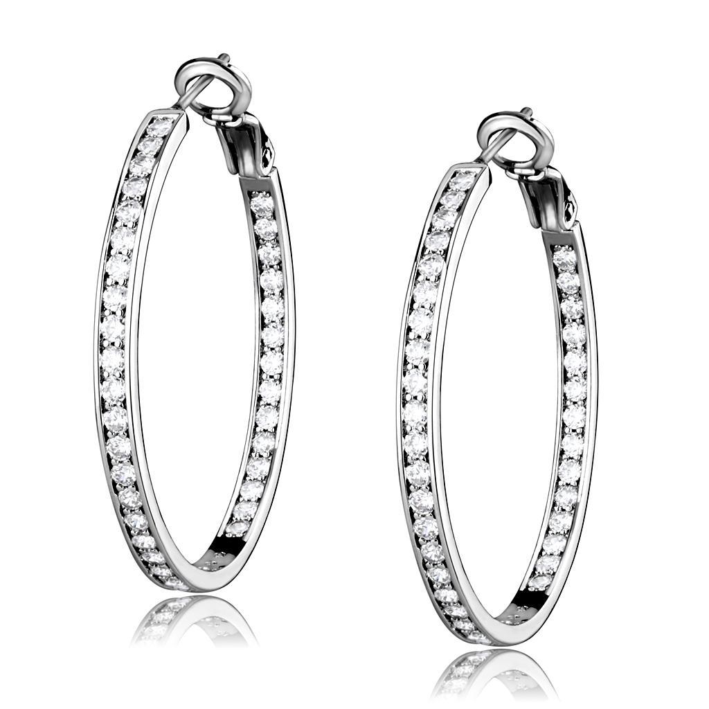Diamond Hoop  Earrings