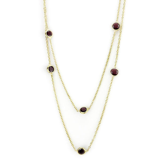 Garnet Layering Necklace