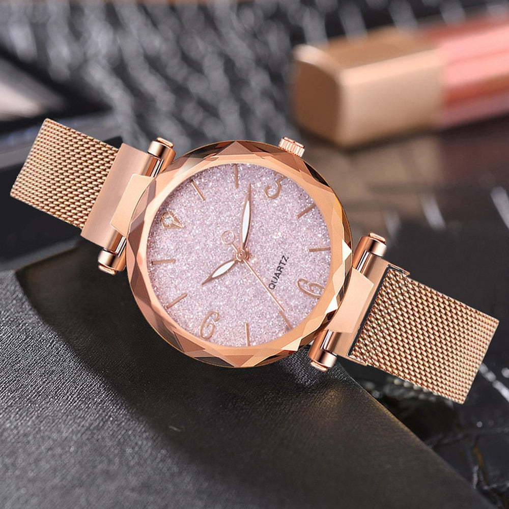 Rose Gold Women Luxury Watch