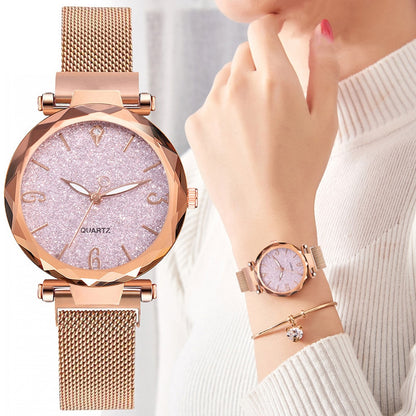 Rose Gold Women Luxury Watch