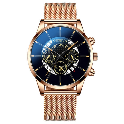 Men's Blue stainless Steel Fashion Watch