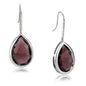 Dangling Oval Earrings in Amethyst