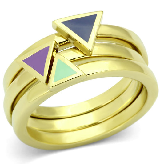 Gold Multi Color Ring