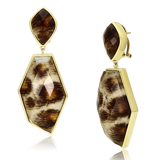 Gold Animal Print Earrings
